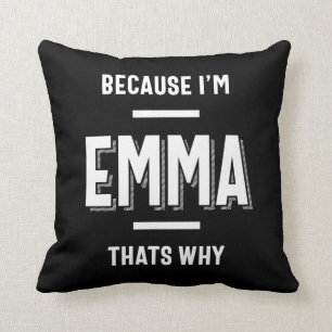 Emma Name Personalisiert Women Girl Kissen