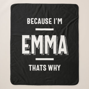 Emma Name Personalisiert Women Girl Sherpadecke