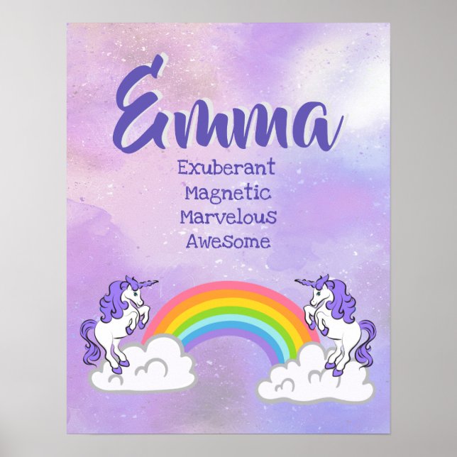 Emma Name Poster (Vorne)