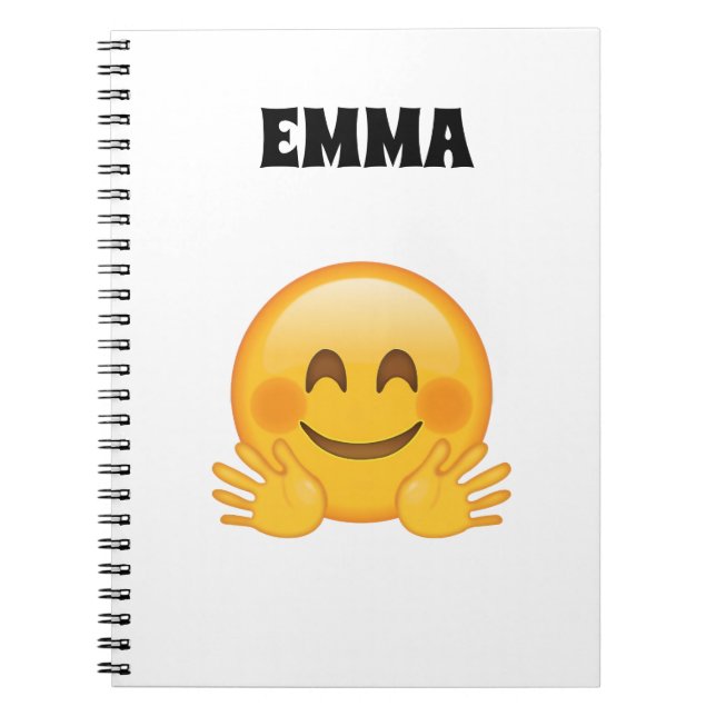 Emma- Personalized Emoji Notebook  Notizblock (Vorderseite)