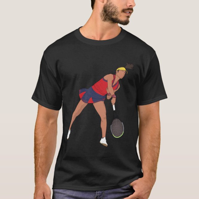 Emma Raducanu Tennis Player T-Shirt (Vorderseite)