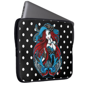 Emma Rockabilly Schwalbe Tattoo Engel Laptop Hülle Laptopschutzhülle