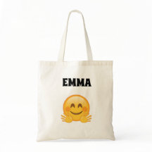 Emma - Sac fourre-tout personnalisé avec émoji