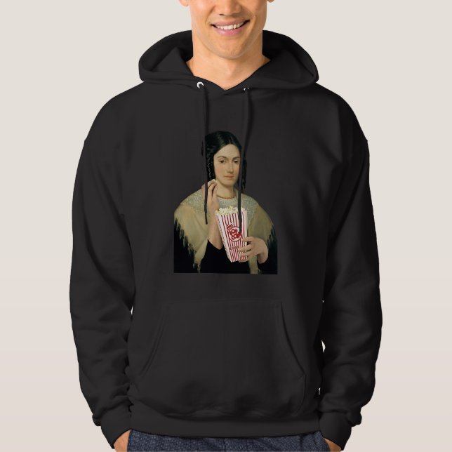 Emma Smith Eating Popcorn Funny Mormon Exmormon T Hoodie (Vorderseite)