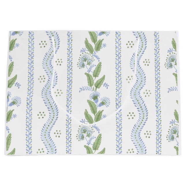 Emma Stripe Geschenktasche Große Geschenktüte (Vorderseite)