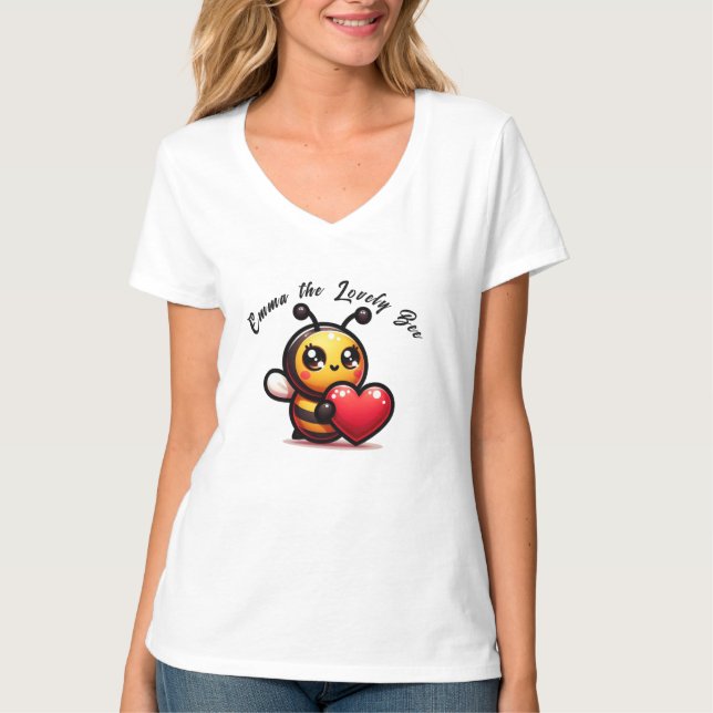 Emma the Lovely Bee 🐝 💕 T-Shirt (Vorderseite)