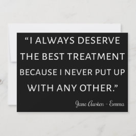 Emma von Jane Austen Quote II Einladung
