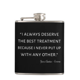 Emma von Jane Austen Quote II Flachmann