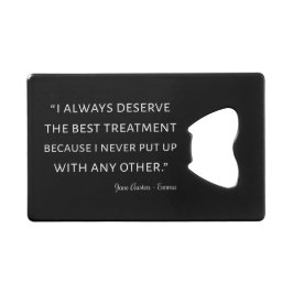Emma von Jane Austen Quote II Geldbeutel Flaschenöffner