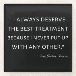 Emma von Jane Austen Quote II Glasuntersetzer