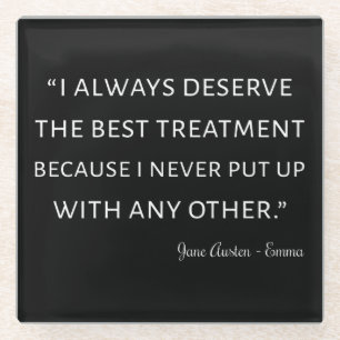 Emma von Jane Austen Quote II Glasuntersetzer