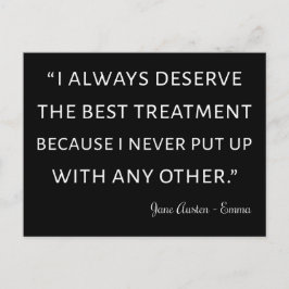 Emma von Jane Austen Quote II Postkarte