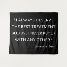 Emma von Jane Austen Quote II Wandteppich