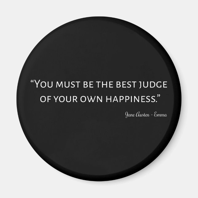 Emma von Jane Austen Zitat I Magnet (Vorne)
