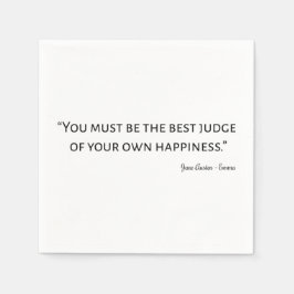 Emma von Jane Austen Zitat I Serviette