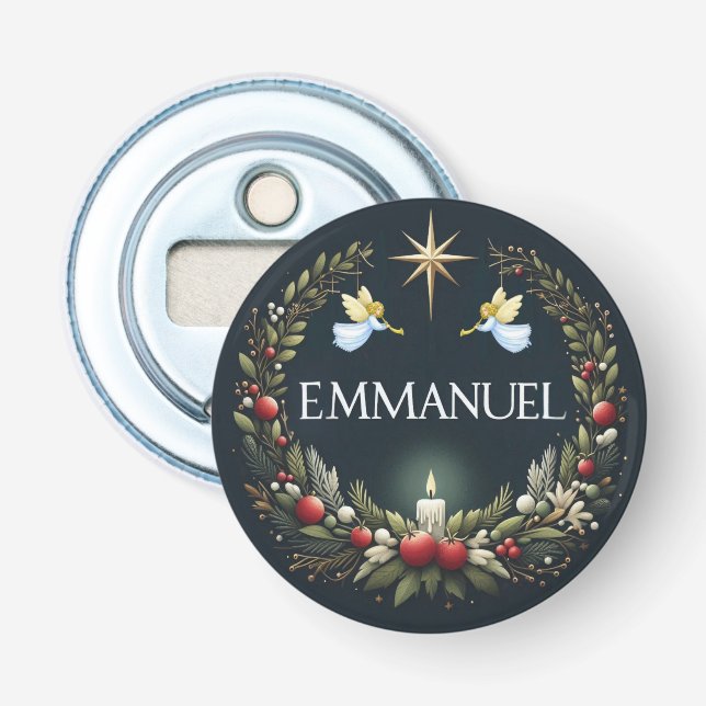 Emmanuel Christmas Engel Flaschenöffner (Vorderseite)