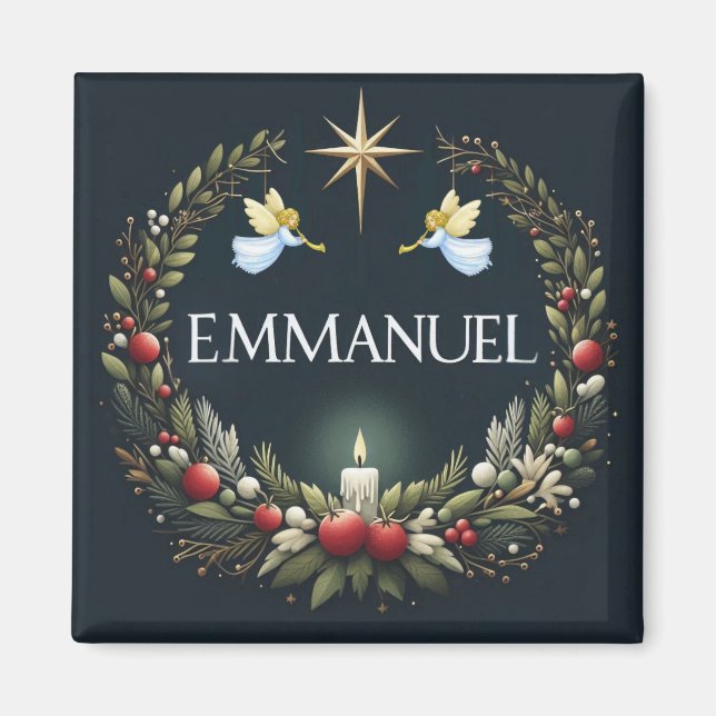 Emmanuel Christmas Engel Magnet (Vorne)