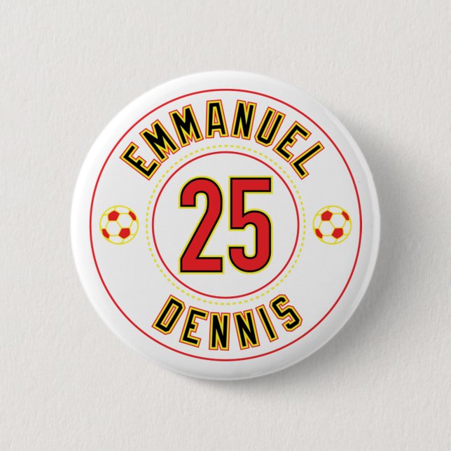 Emmanuel Dennis 25 Button (Vorderseite)