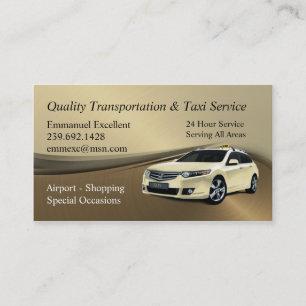 Emmanuel Excellent Taxi Service Visitenkarte