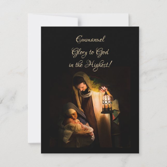 Emmanuel Feiertagskarte (Vorderseite)