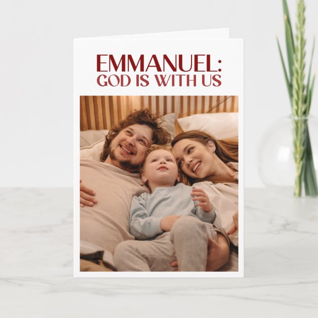 EMMANUEL God ist mit uns Bibel Weihnachten Zwei Fo (Vorderseite)