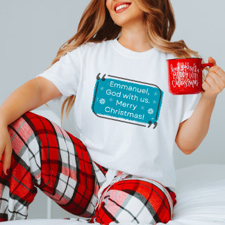 Emmanuel Gott Mit Uns Frohe Weihnachten Spirituell T-Shirt