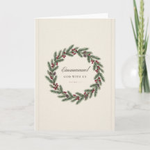 Emmanuel Gott mit uns Weihnachtskarte