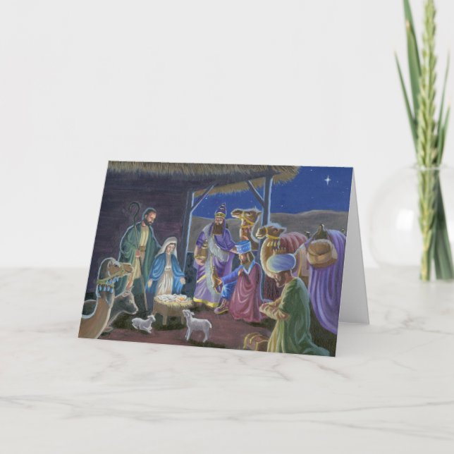 Emmanuel-Gruß-Karte Feiertagskarte (Vorderseite)