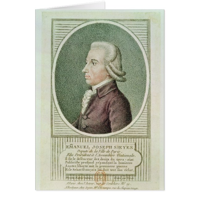 Emmanuel Joseph Sieyes (Vorne)