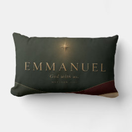 EMMANUEL | Matthäus 1,23 Christlich Lendenkissen