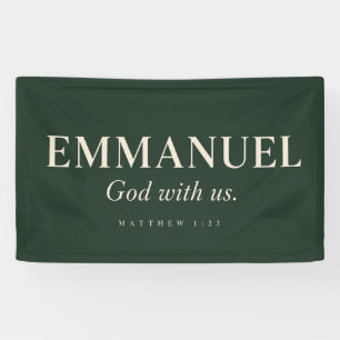 EMMANUEL Matthäus 1:23 Weihnachten Banner