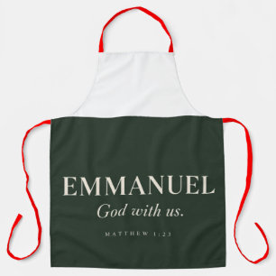 EMMANUEL Matthäus 1:23 Weihnachten Schürze