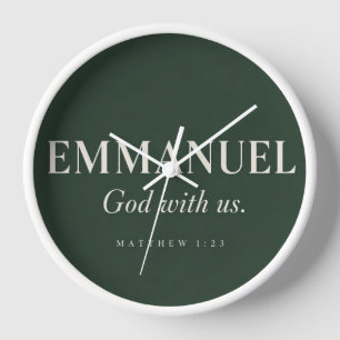 EMMANUEL Matthäus 1:23 Weihnachten Uhr