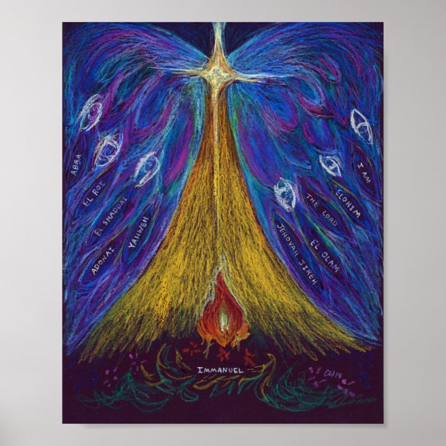 Emmanuel Oil Pastel par Christina Wert, Poster (Devant)