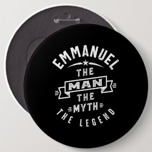 Emmanuel Personalisiert Name Birthday Gift Button