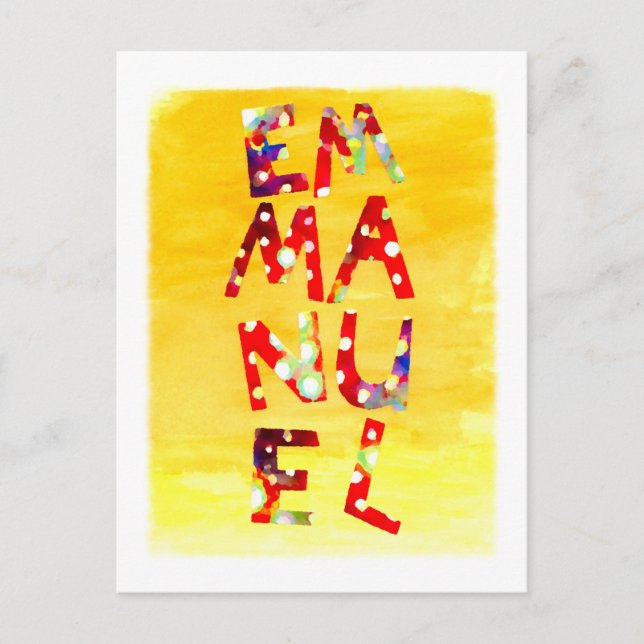 Emmanuel Postcard Postkarte (Vorderseite)