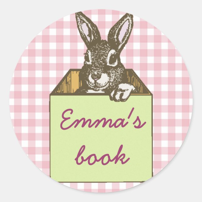Emmas Buch Runder Aufkleber (Vorderseite)
