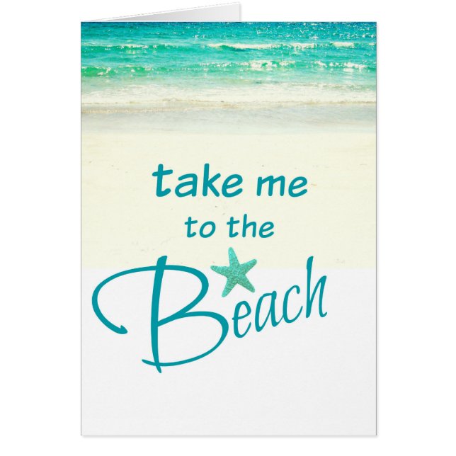 Emmenez-moi à la Beach Card (Devant)