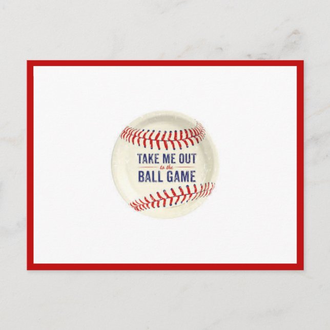 Emmenez-moi à la carte postale du terrain de balle (Devant)
