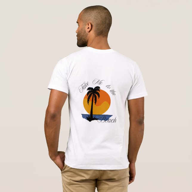 Emmenez-moi à la plage - T-shirt Tropical Sunset (Dos entier)