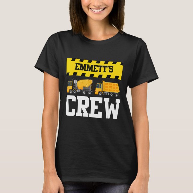 Emmett Bau Crew Custom Dumptruck Dump Tru T-Shirt (Vorderseite)