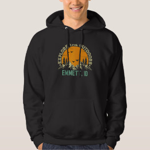 Emmett Idaho Erkunde Die Natur Raglan Baseball Hoodie