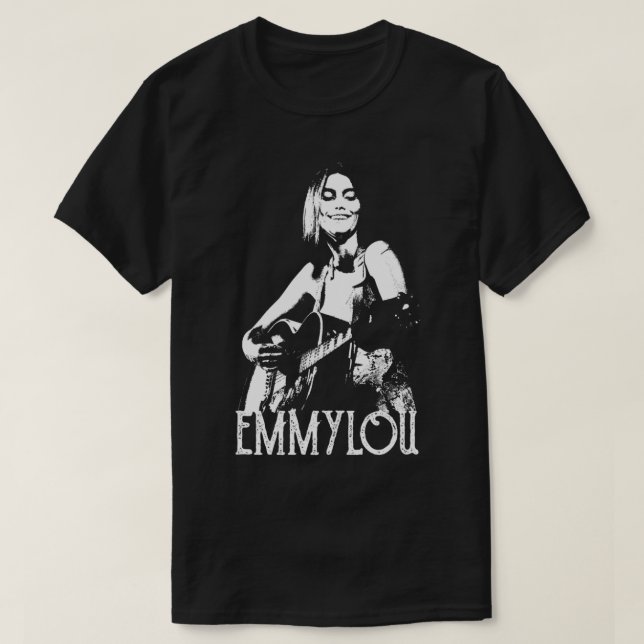 Emmylou White Stencil T-Shirt (Design vorne)