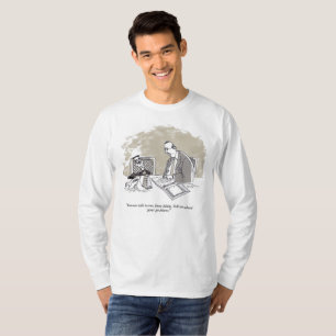 Emo Eddy weißes Langarm-T-Shirt T-Shirt