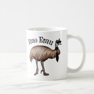 Emo Emu Funny Hipster Kaffeetasse