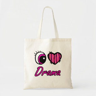 Emo Eye Heart I Liebe Drama Tragetasche