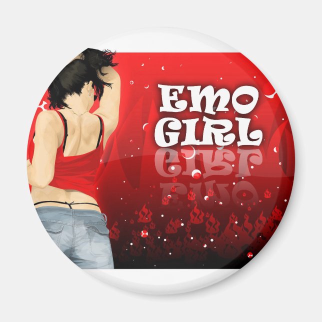 Emo Girl Magnet (Vorne)
