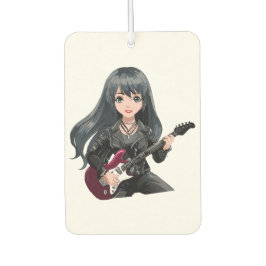 Emo girl with long black hair autolufterfrischer