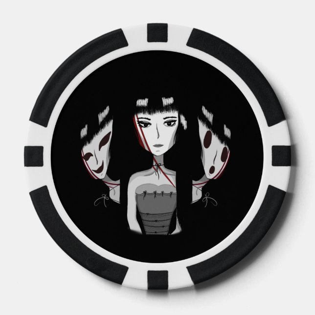 Emo Girls Pokerchips (Vorderseite)