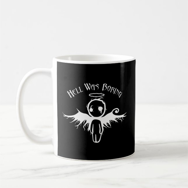 Emo Goth Angel Hell langweilig gotische Okkultisti Kaffeetasse (Links)